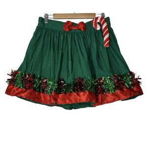 Love on a Hanger Skirt Women Large  Ugly Christmas Holiday Mini Candy Cone Party